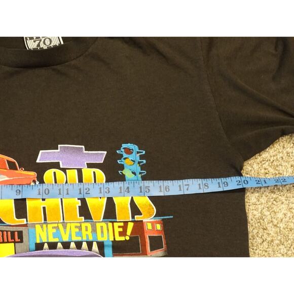 Vintage Single Stitch Sz L Speed Limit 70 Chevys Chevrolet SSI Rod Street 50/50 - Picture 5 of 8